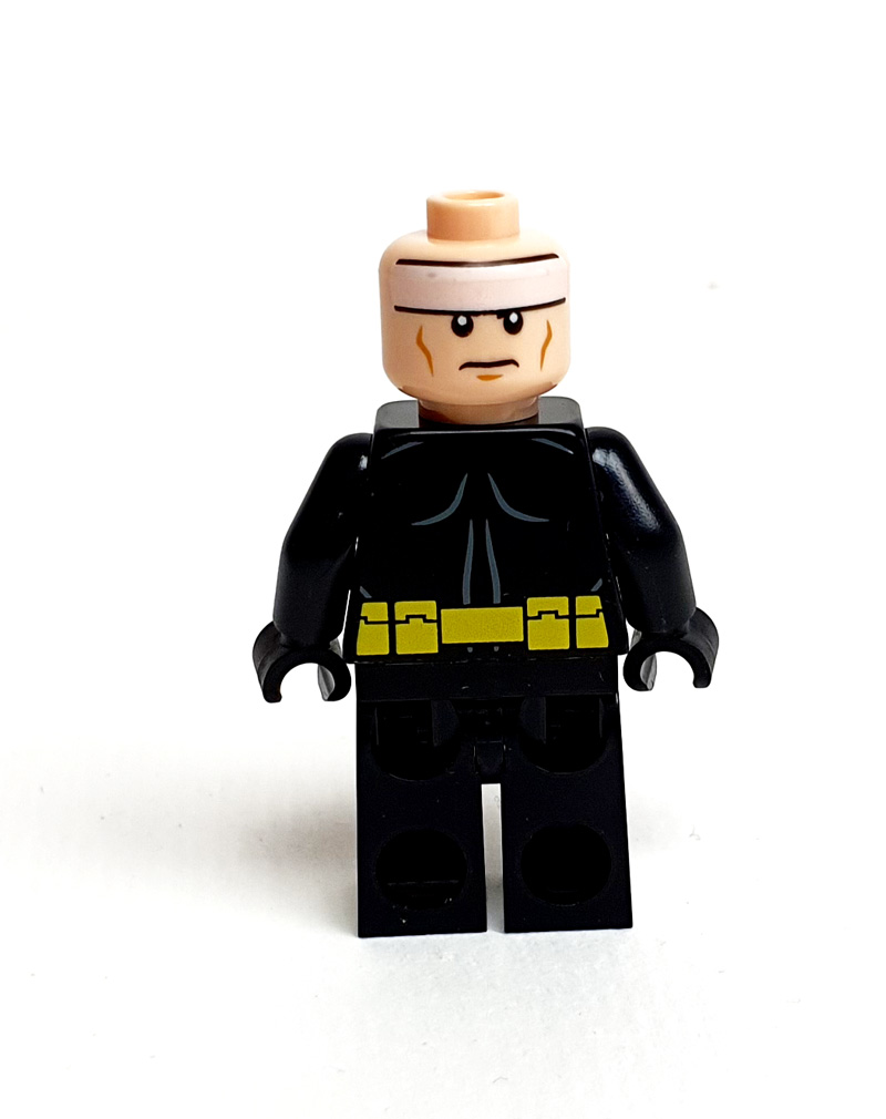 LEGO Batman Heft 31/2024 Batman Minifigur Rückseite Wendegesicht ohne Helm