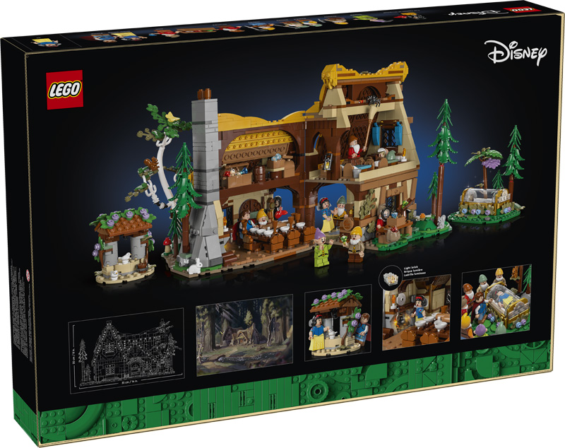 LEGO Schneewittchens Hütte 43242 Box Rückseite