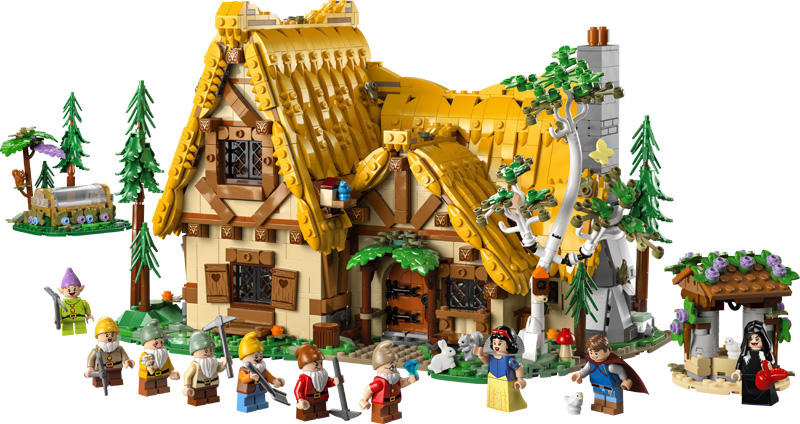 LEGO Schneewittchens Hütte 43242 Set komplett Vorderseite