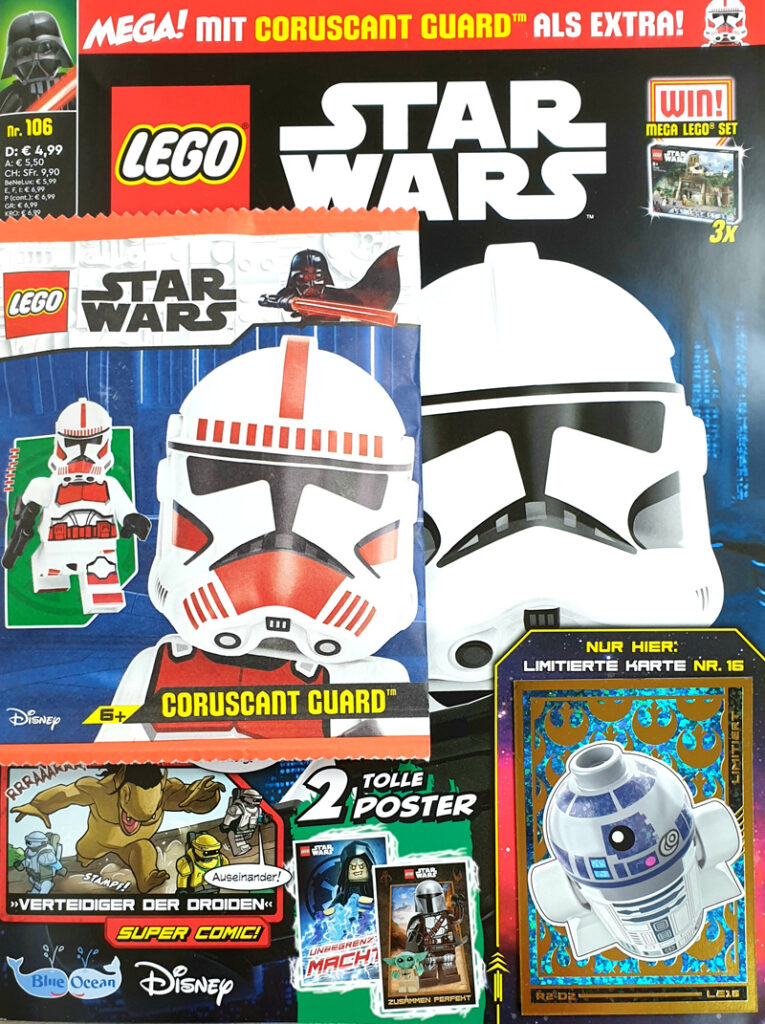 LEGO Star Wars Heft Nr. 106 mit Coruscant Guard Minifigur Heft komplett
