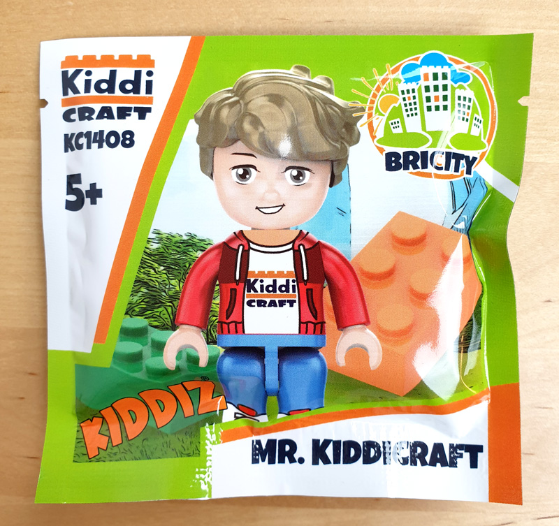 KiddiCraft KIDDIZ Minifigur Messepromo Mr. Kiddicraft Verpackung