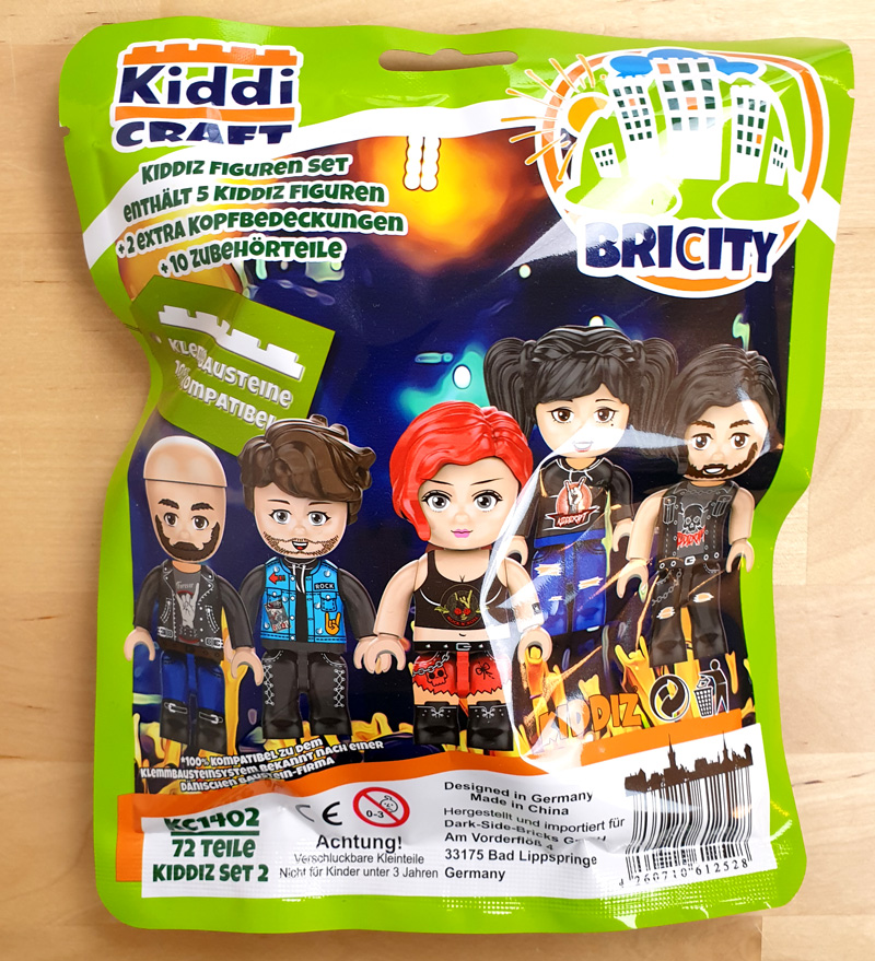 KiddiCraft KIDDIZ Minifigur Rockfestival Verpackung
