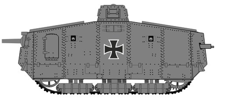 Cobi Sturmpanzerwagen A7V 3094 Original Schema