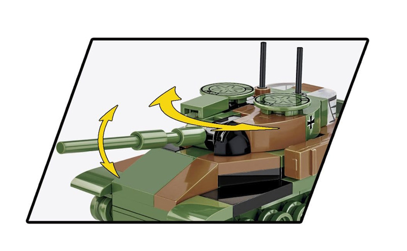 COBI Leopard I Nano Panzer Serie II 3105 Set Funktion