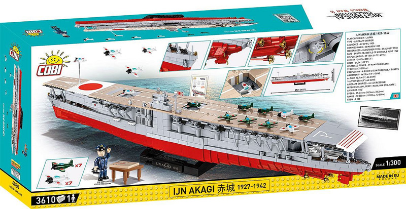 COBI Akagi 4850 Limited Edition Vorverkauf Box Rückseite