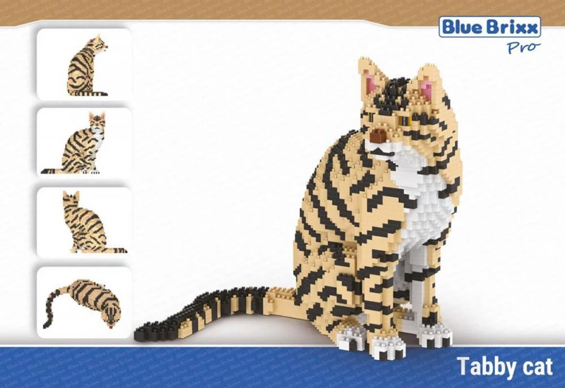 BlueBrixx Tiere Getigerte Katze 107715 Box Back