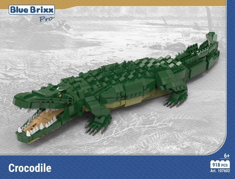 BlueBrixx Tiere Krokodil 107602 Box Front