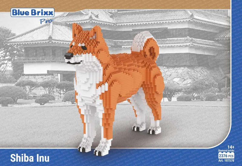 BlueBrixx baubare Tiere Shiba Inu 107578 Box Front