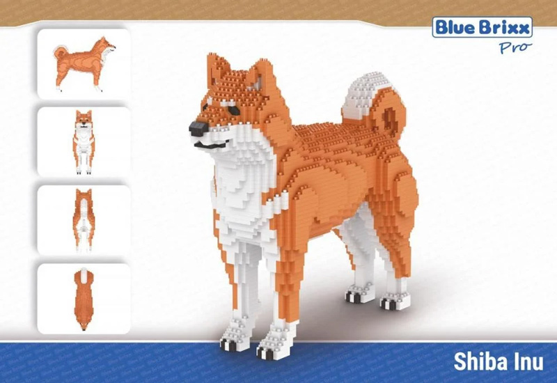 BlueBrixx baubare Tiere Shiba Inu 107578 Box Back