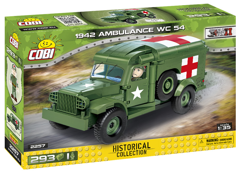 COBI 1942 Ambulance WC54 2257 altes Set Box vorne