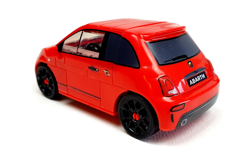 COBI Fiat Abarth 595 Competizione 24502 aufgebautes Modell Seitenansicht hinten