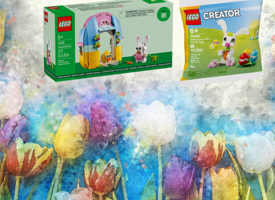 Zwei LEGO-Oster-GWPs als Kaufbeigabe im März 2024 erhalten
