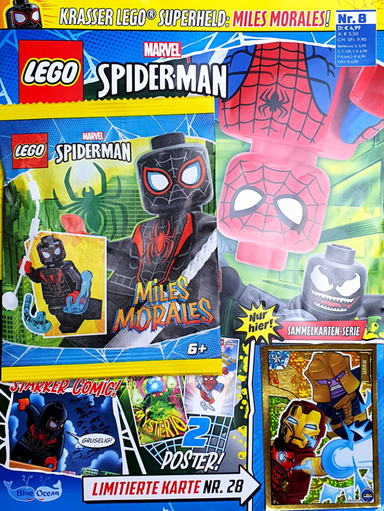LEGO Spider-Man Heft 8 / 2024 Minifigur Miles Morales Heft komplett