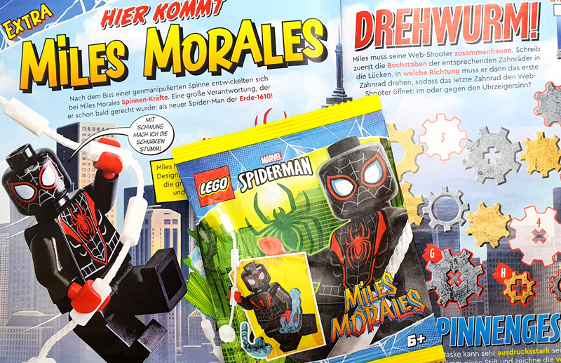 LEGO Spider-Man Heft 8 / 2024 Minifigur Miles Morales Polybag