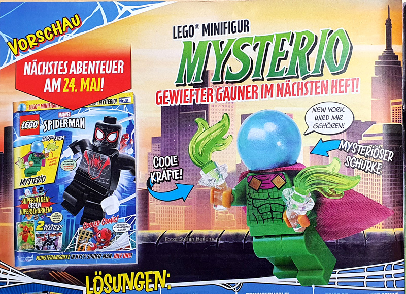 LEGO Spider-Man Heft 8 Vorschau Ausgabe 9 Mysterio
