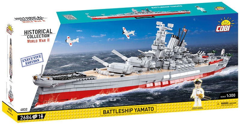 COBI Top Ten größte Sets 4832 Battleship Yamato Executive Edition Box Front