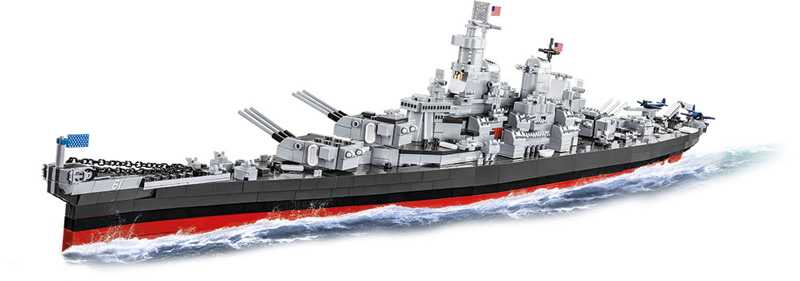 COBI Top Ten größte Sets 4836 Iowa-Class Battleship Set