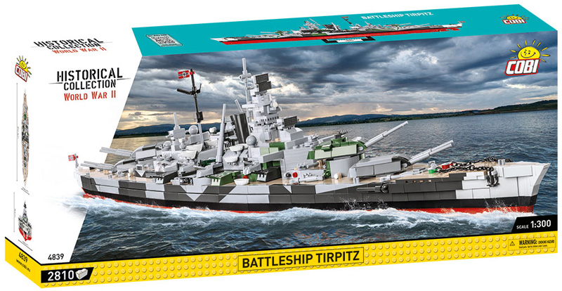 COBI Top Ten größte Sets 4839 Battleship Tirpitz Box Front