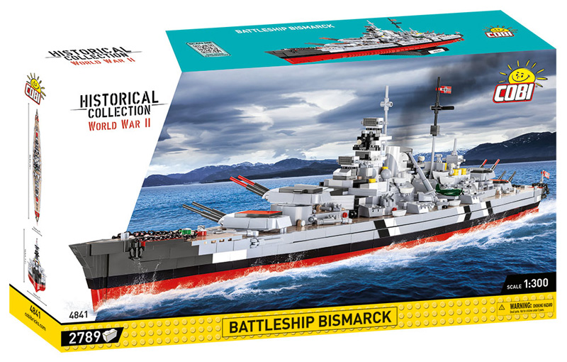 COBI Top Ten größte Sets 4841 Battleship Bismarck Box Front