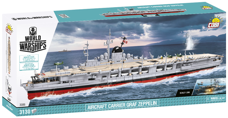 COBI Top Ten größte Sets 3086 Graf Zeppelin Box Vorderseite