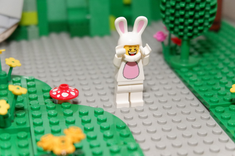 Hildesheimer Steinwelten 2024 LEGO Hasenfigur