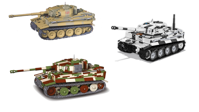 COBI Collage Panzer VI Tiger 2586 2587 2588