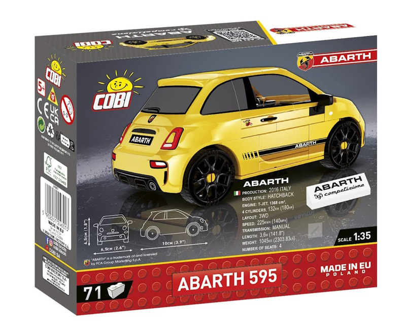 COBI Neuheiten April 2024 Fiat Abarth 595 24601 Box Back