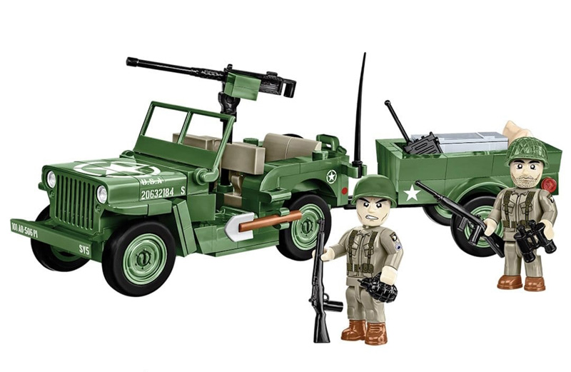 COBI 2297 Willys MB Trailer 1:35 Set komplett