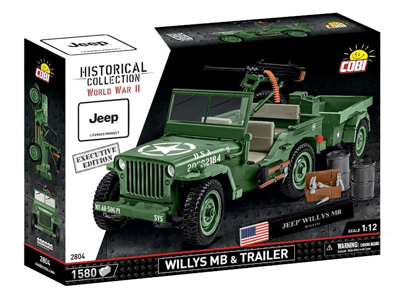 COBI Jeep Willys MB Trailer Executive Edition 1:12 2804 Box Vorderseite