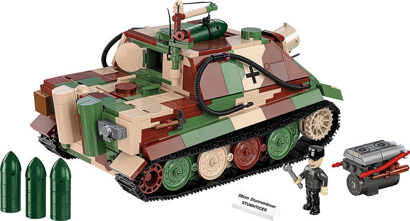 COBI Sturmtiger 2585 38cm Sturmmörser Set komplett Rückseite