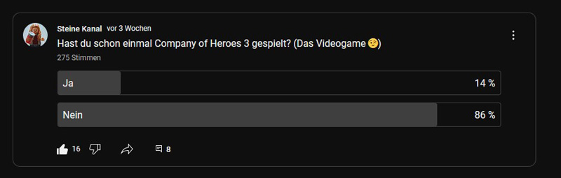 COBI Company of Heroes 3 eingestellt - Umfrage 1