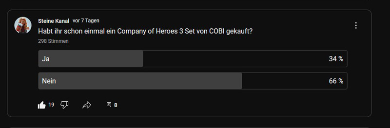 COBI Company of Heroes 3 eingestellt - Umfrage 2