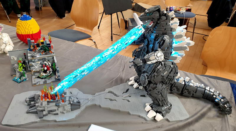 Hamburger Brick Börse 2024 Eindrücke Godzilla MOC