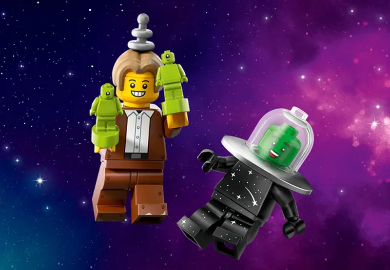 LEGO Minifiguren Serie 26 Weltraum 71046 Hochstapler und Kostüm fliegende Untertasse
