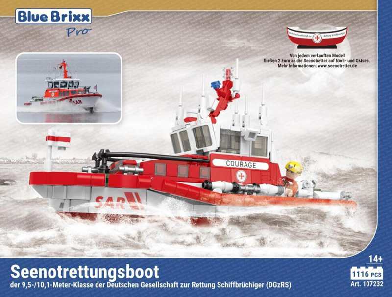 BlueBrixx Seenotrettungsboot 107232 Box Front