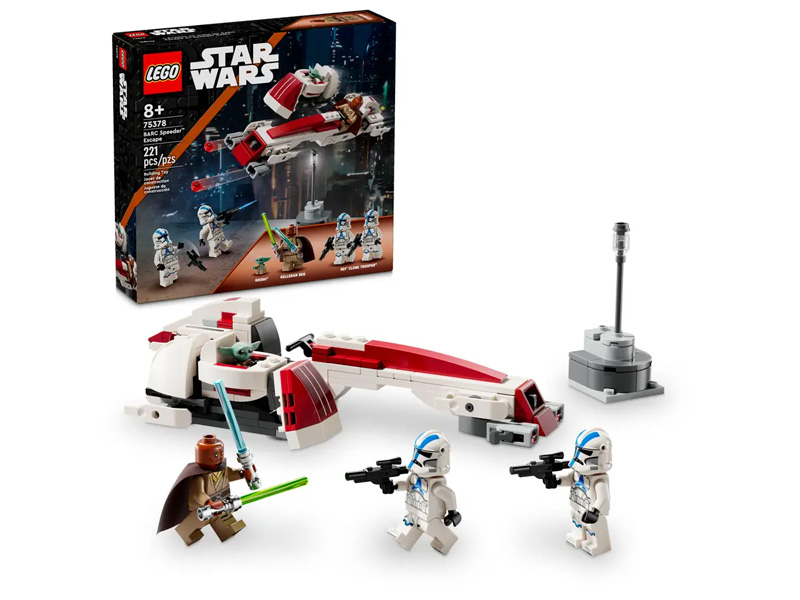 LEGO Star Wars 75378 Flucht mit dem Barc Speeder Set und Box