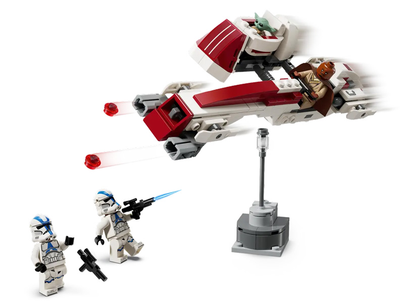 LEGO Star Wars 75378 Flucht mit dem Barc Speeder Set und Minifiguren
