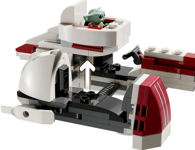 LEGO Star Wars 75378 Flucht mit dem Barc Speeder Grogu