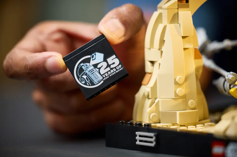 LEGO Star Wars Podrennen Mos Espa Diorama 75380 Detail 25-Jahre Print