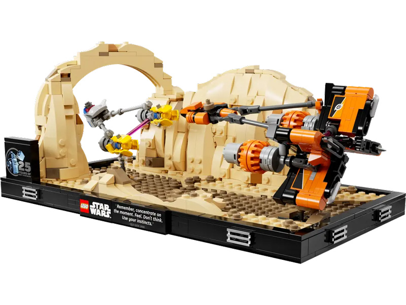 LEGO Star Wars Podrennen Mos Espa Diorama 75380 Set