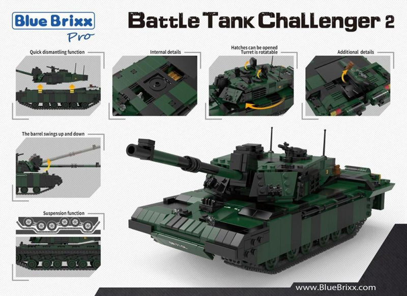 BlueBrixx Kampfpanzer Challenger 2 107299 Box