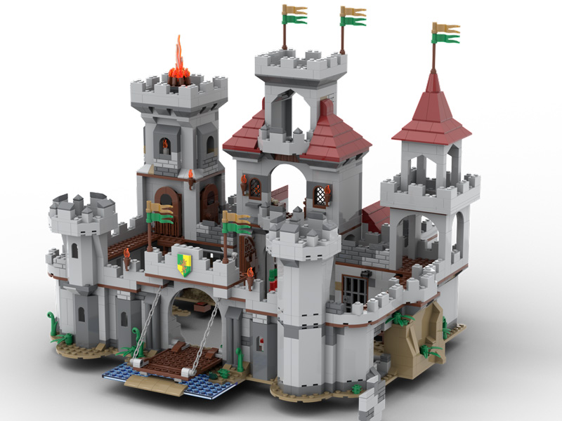 KiddiCraft Herocraft Ritterburg KC-1501 Set Zugbrücke