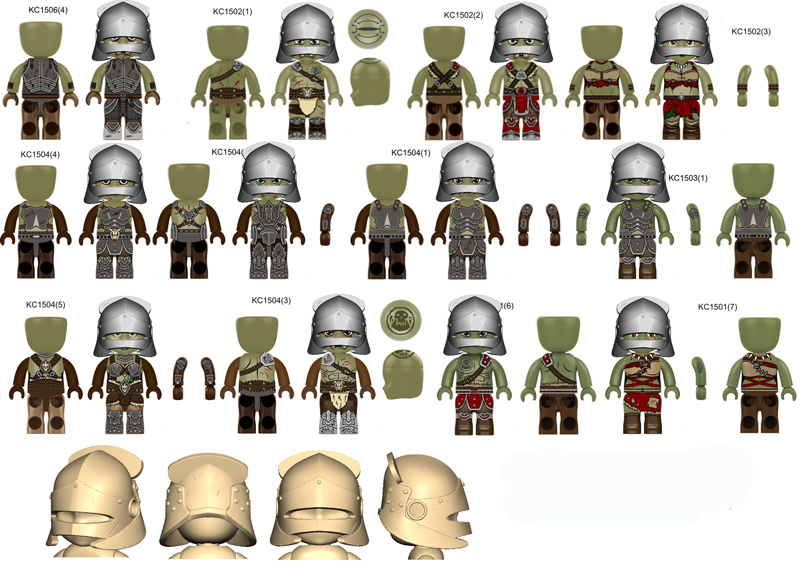 KiddiCraft Herocraft Orkfiguren mit Helm
