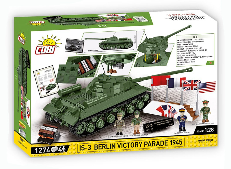 COBI 2589 Limited Edition IS 3 Berlin Victory Parade Box Back