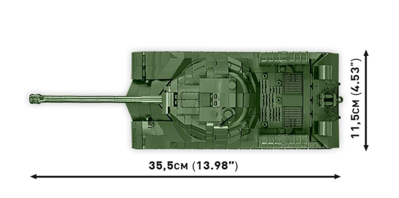 COBI 2589 Limited Edition IS 3 Berlin Victory Parade Draufsicht Maße