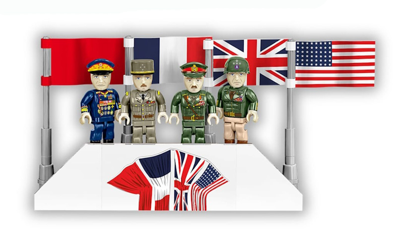 COBI 2589 Limited Edition IS 3 Berlin Victory Parade Minifiguren auf Tribüne