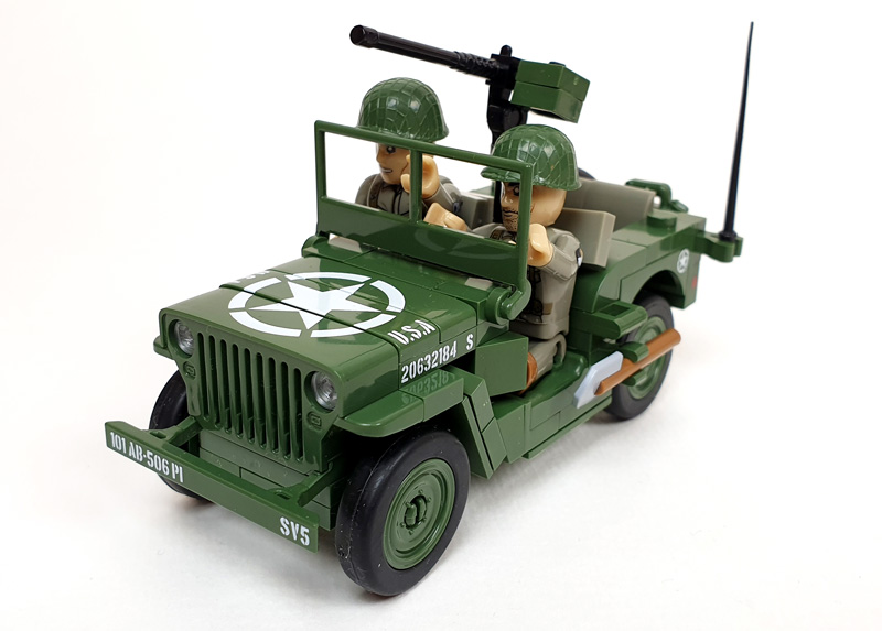COBI 2297 Willys Mb & Trailer Jeep mit Minifiguren
