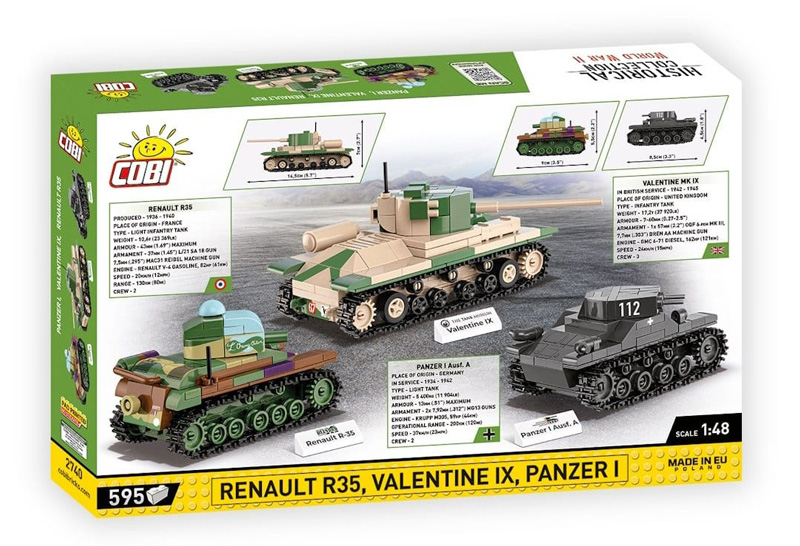 COBI 2740 Dreierset Panzer Box Back