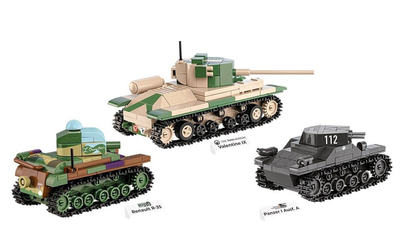 COBI 2740 Dreierset Panzer Set komplett Rückseite