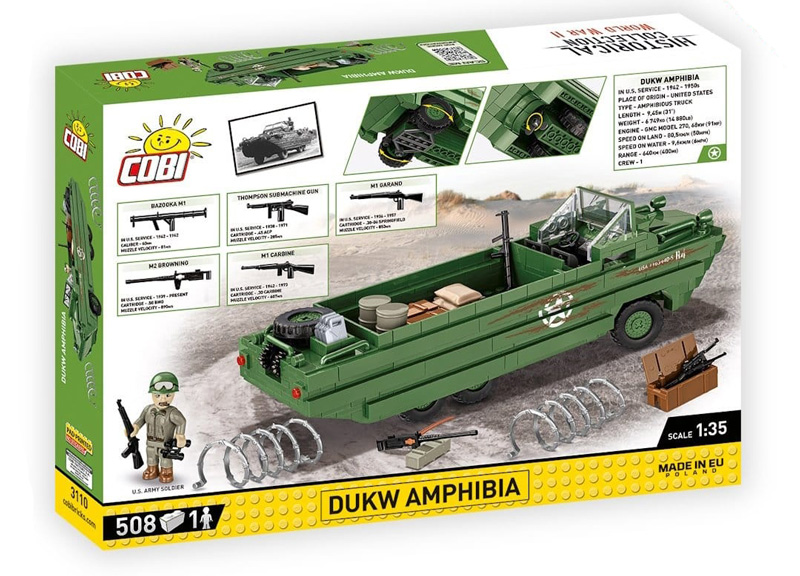 COBI 3110 DUKW Amphibia Box Rückseite